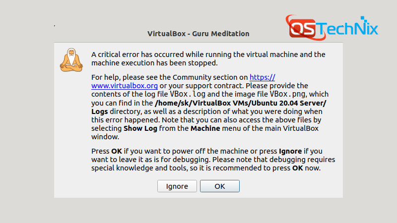 fix guru meditation error in virtualbox for mac os x yosimite